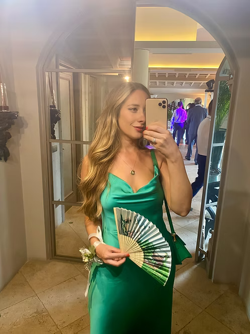 Silk Dress Verde | MEJI