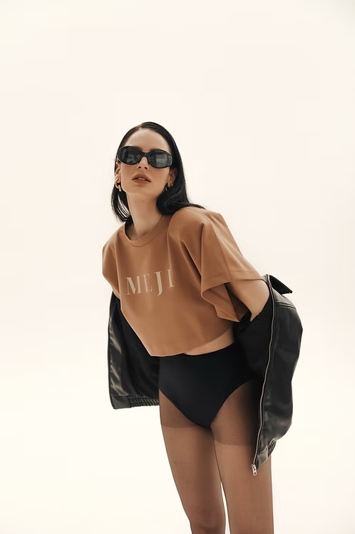 SS25 Meji Crop Top Mocha Mousse | MEJI