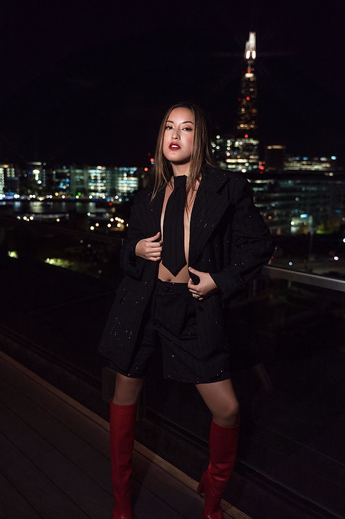 Dazzling Dark Luxe Shorts | MEJI