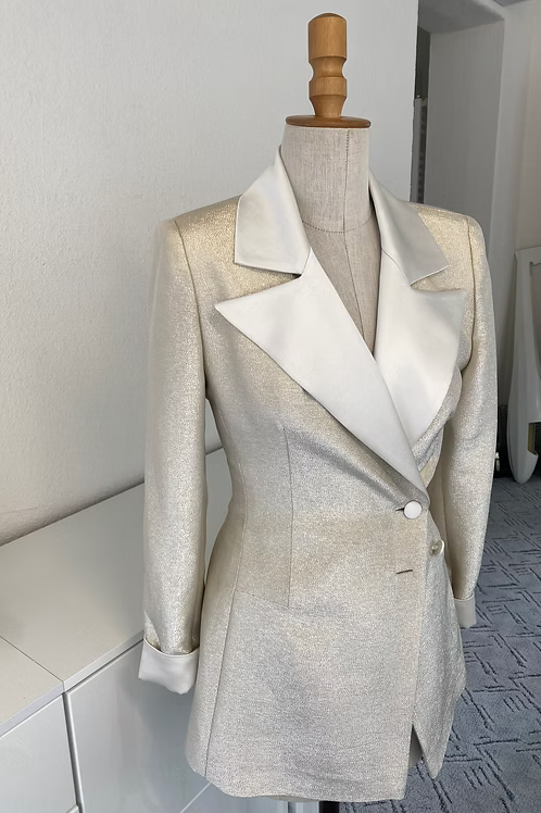 MEJI signature Lamé Blazer Dress | MEJI