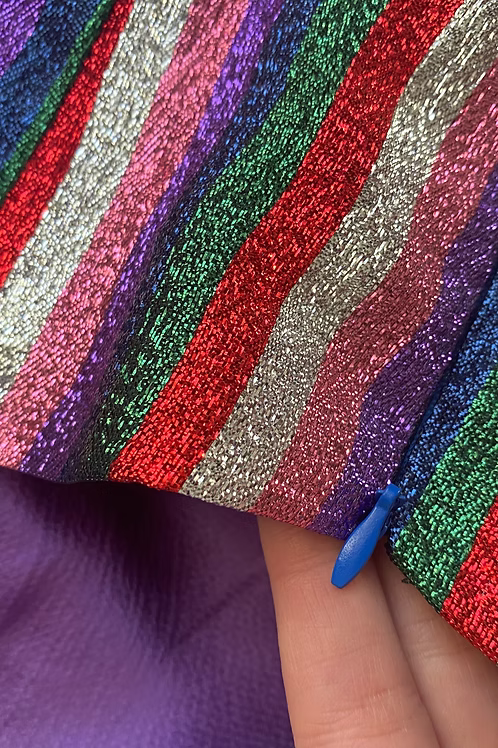 Luxury Lame Rainbow Dress | MEJI