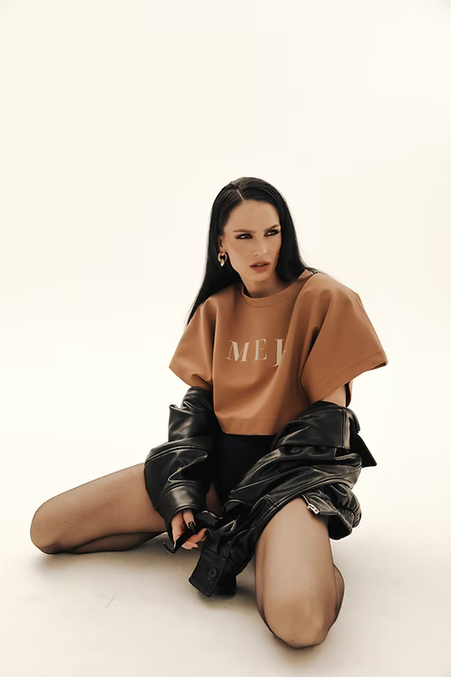 SS25 Meji Crop Top Mocha Mousse | MEJI