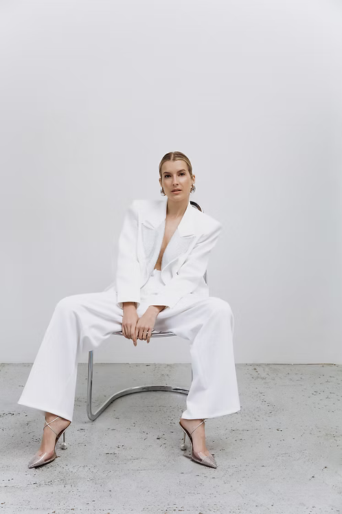 MEJI SS24 White Trousers | MEJI