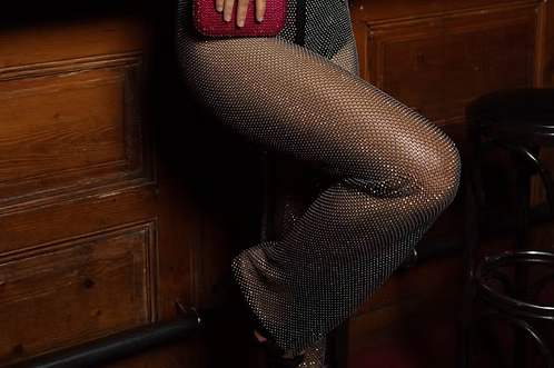 Diamond Mesh Trousers | MEJI