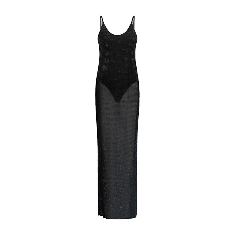 Black Diamond Sparkle Dress Bodysuit | MEJI