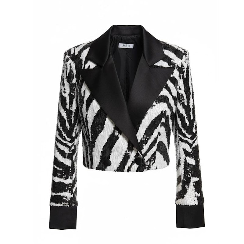 Meji Zebra Sequin Jacket | MEJI